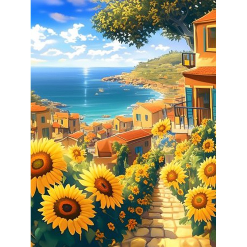 뉴타임즈 보석 자수 캔버스형 포함 상자 30X40cm 수공예 애호가 DIY 특별한 선물 가정 장식품 다이아몬드 페인팅