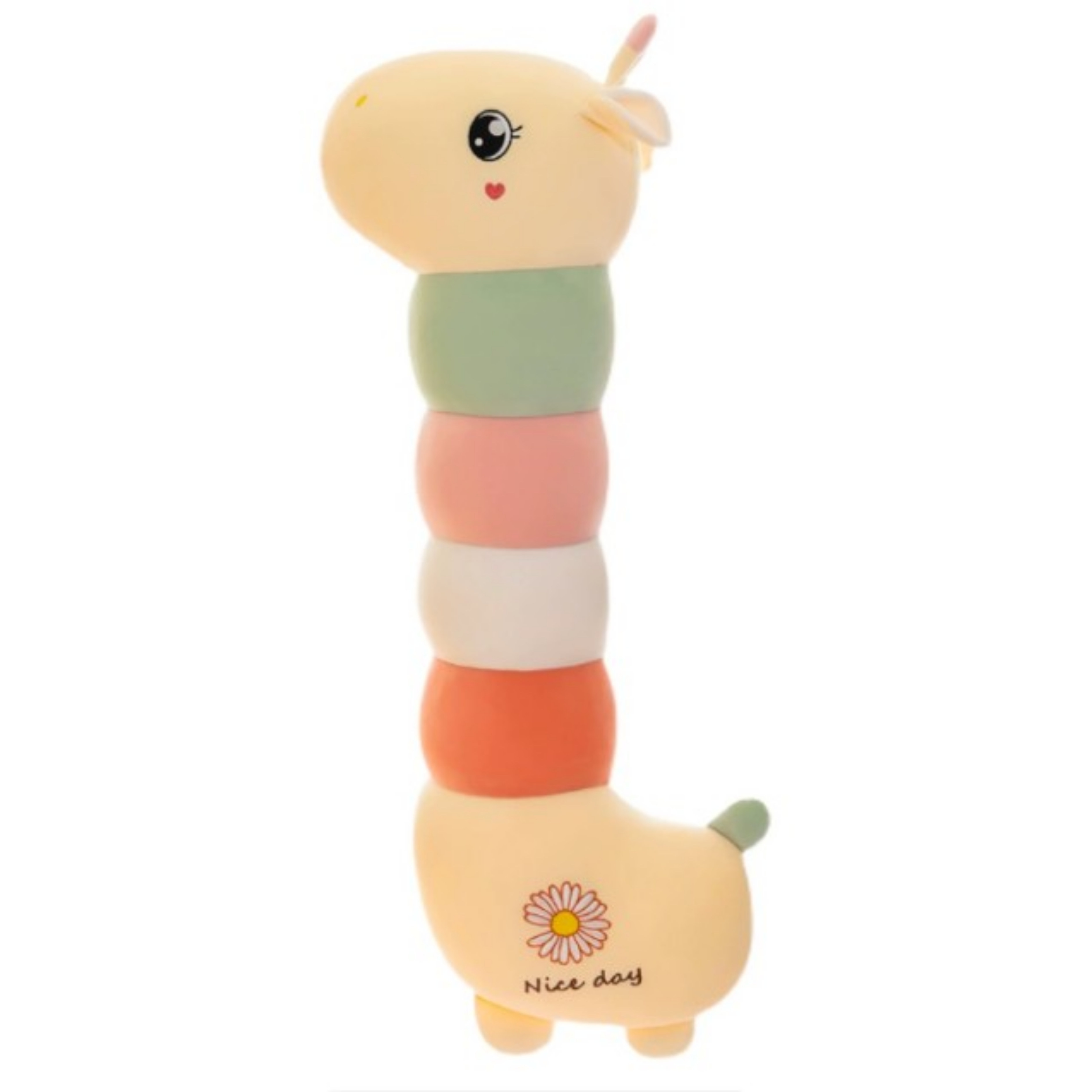이리야 아기쿠션 옆잠배게 유아 롱 바디필로우 모찌 애착인형, 1개, 기린쿠션