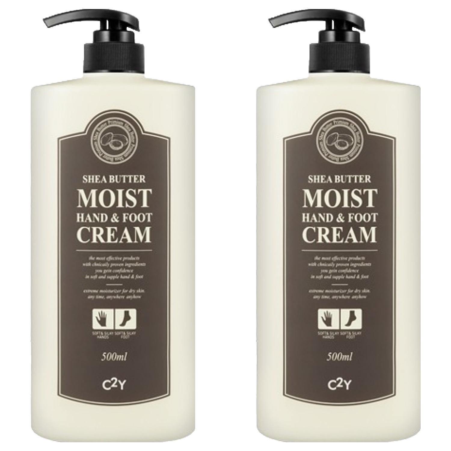 시투와이 네츄럴 아일랜드 쉐어버터 핸드 앤 풋 크림, 500ml, 2개